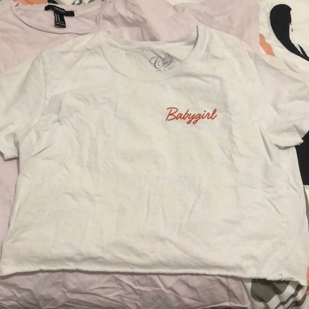 White crop top